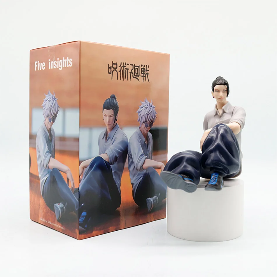 Satoru Gojo Jujutsu Kaisen Collectible Anime Figure - Geto Suguru Sitting Pose PVC Ornament Toy