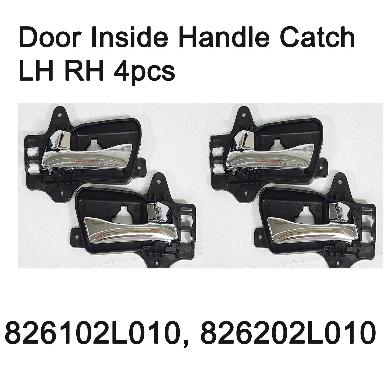

Front and rear inner door handles Chrome LH right grip 4EA for Elantra 82610-2L010 82620-2L010 83610-2L010 83620-2L010