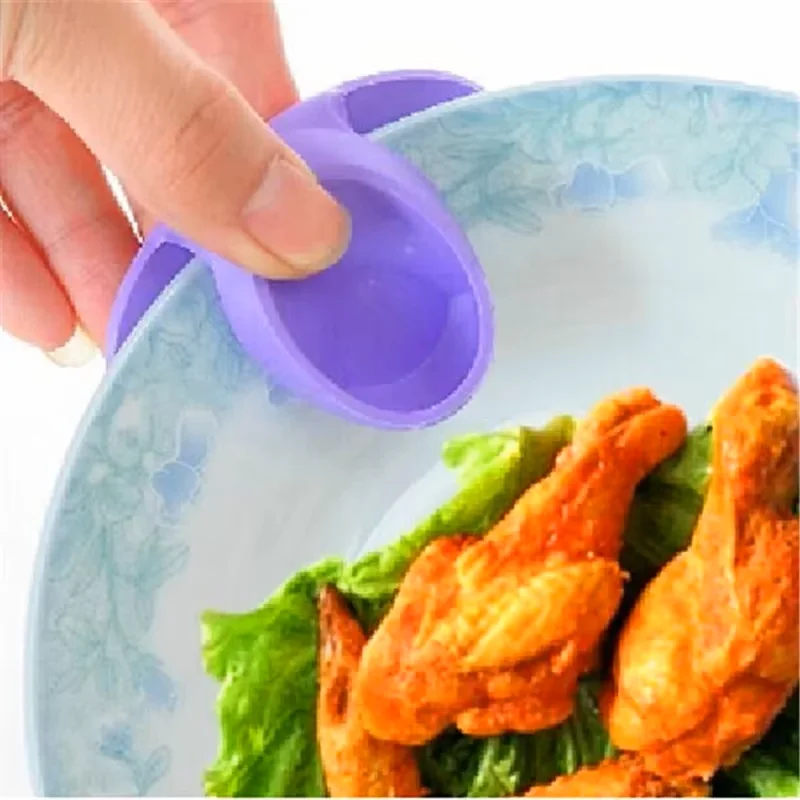 Silicone Gloves Oven Heat Insulated Finger Gloves Cooking Tool 2/4pcs