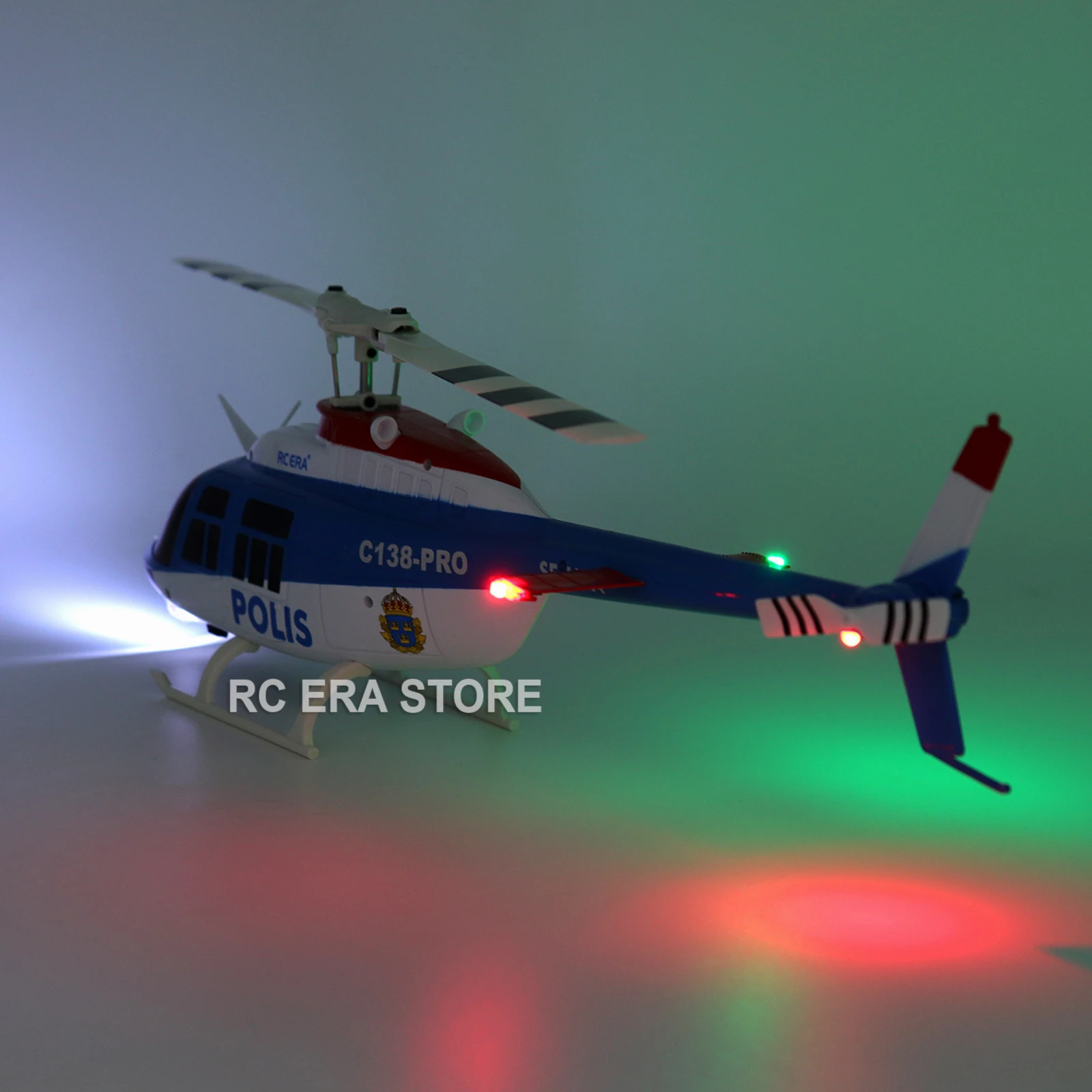 Aile du Planeur RC C138 RTF/BNF avec détails des servos.