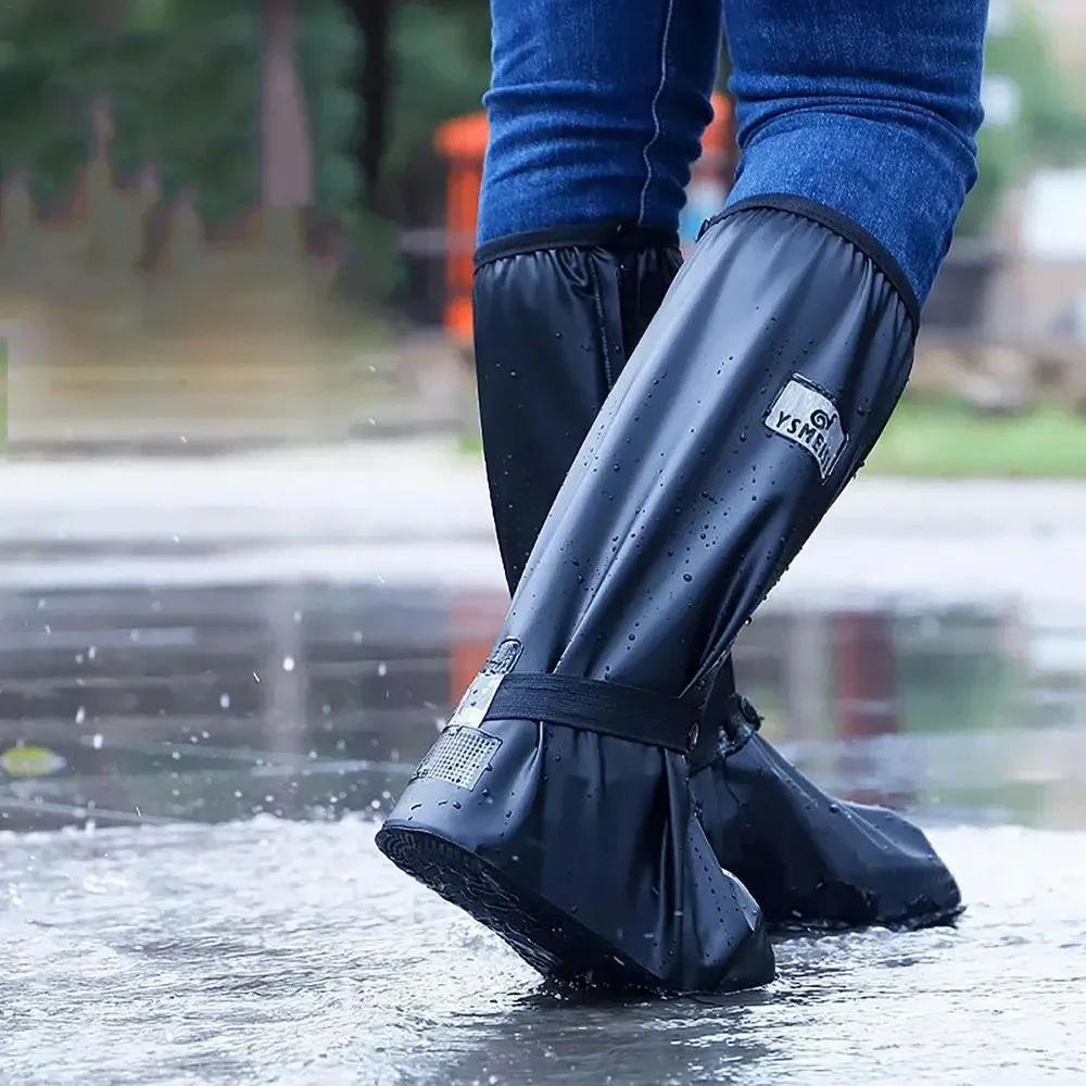 Anti-Slip Reusable Foldable High Waterproof Rain Boot Shoe Cover Shoe Protector-Motorcycle Rain Shoe，Waterproofing solutions for