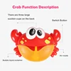 Electric Crab Bubbles Machine Kids Bath Bubble Frog Swimming Pool Bathroom Water Play Baby Bath Toy Bathtub Toys for Children 5