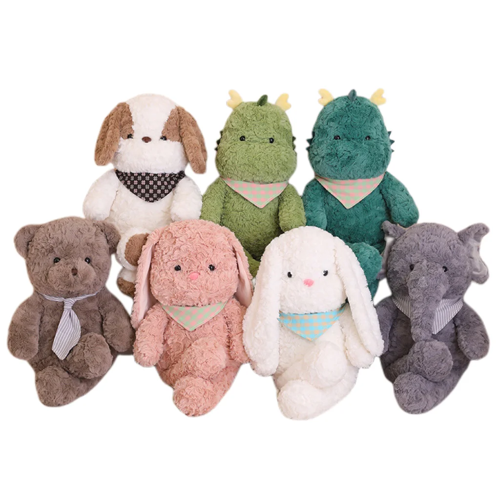 

Cute Creative Dinosaur Rabbit Bear Elephant Fox Dog Throw Pillow Plush Toys Sofa Decoration Ornaments Girls Kids Birthday Gifts