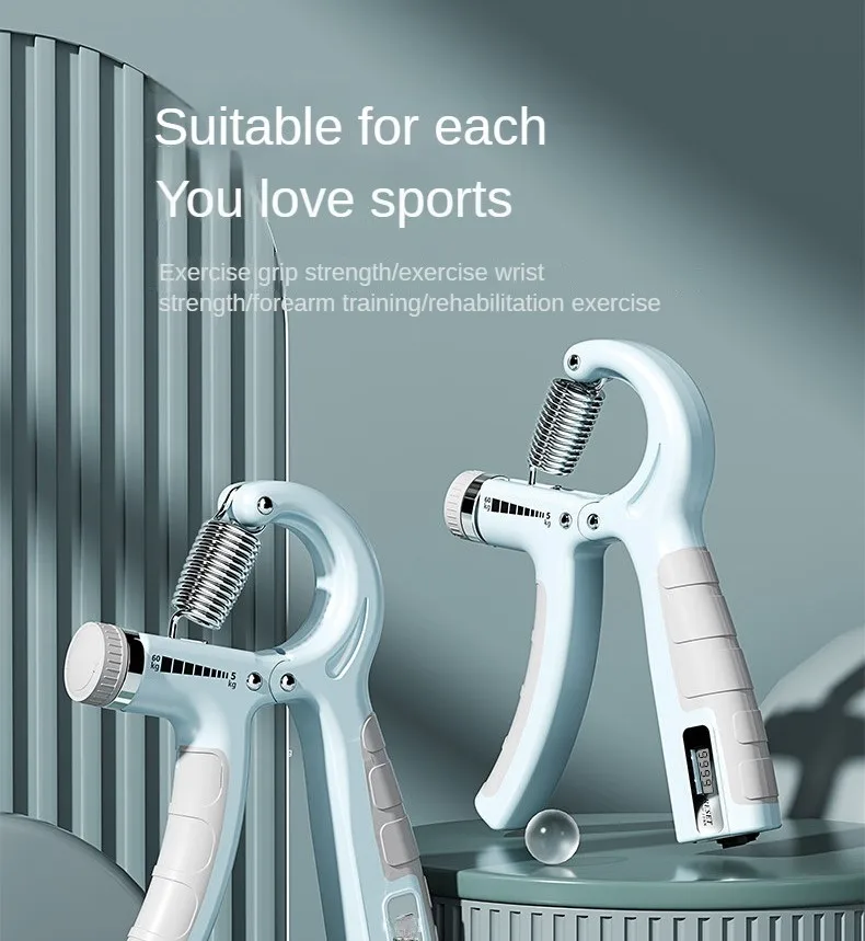 Description Picture 2 of itemHand Grip Strength Gripper Trainer Electronic Counter 5kg-60kg Adjustable Grip Forearm Exerciser Workout Hand Strengthe