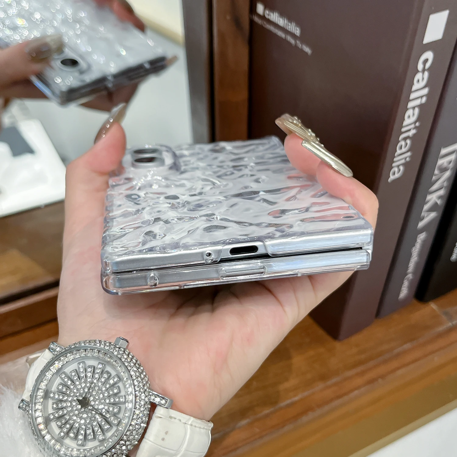 Ultra Clear Thin Design Soft Phone Case - Water Ripple Transparent Cover