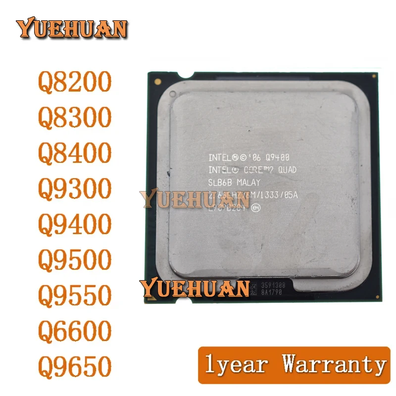Процессор Intel Core 2 Quad Q6600 Q8200 Q8300 Q8400 Q9300 Q9400 Q9500 Q9550 Q9650 разъем LGA 775 процессор