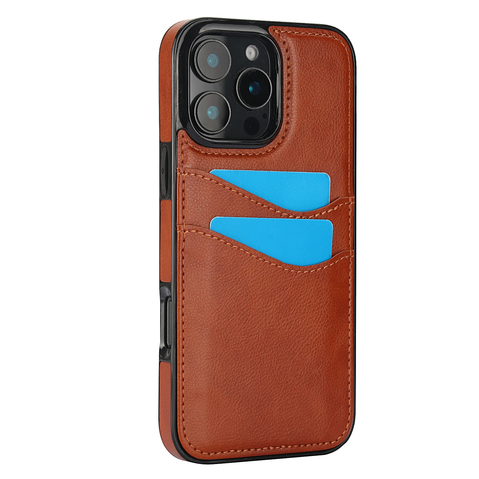 PU Leather Fashion Wallet Phone Case with Credit Card Slot
