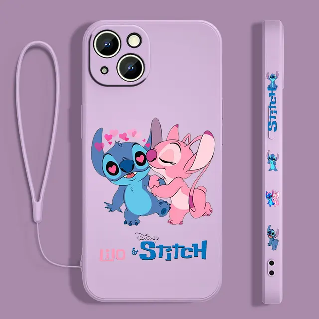 Funda para iPhone 15 Pro Max Oficial de Disney Stitch Trepando - Lilo &  Stitch