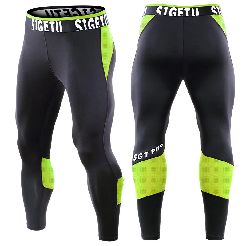Men's Running Trouser Bodybuliding Gym Fitness Skinny Pants Basketball Yoga Sports Tight Bottom Big Size Training Leggings