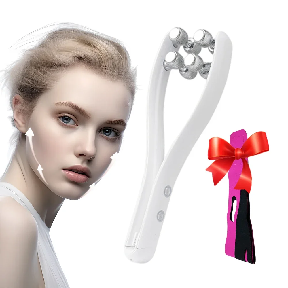 

Face Massager Roller Y Shape Facial Lifting Device V Line Double Chin Remover RF Therapy Skin Care Machine Home Use Beauty Belt