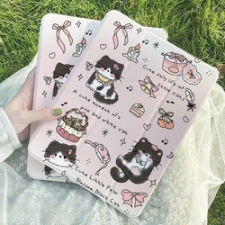 Premium Smart Cover with Pencil Holder - Kitten Design for S9 Plus 12.4 inch (STPUDM - TD11269)
