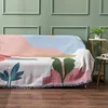 Textile City Nordic Style Sofa Cover Abstract Rebirth Theme Design Fresh Modern Aesthetic Perfect for Scandinavian Home Decor 1