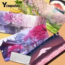 Japanese pink cherry blossom style Laptop Gaming Mice Mousepad Size for Deak Mat for overwatch csgo world of warcraft