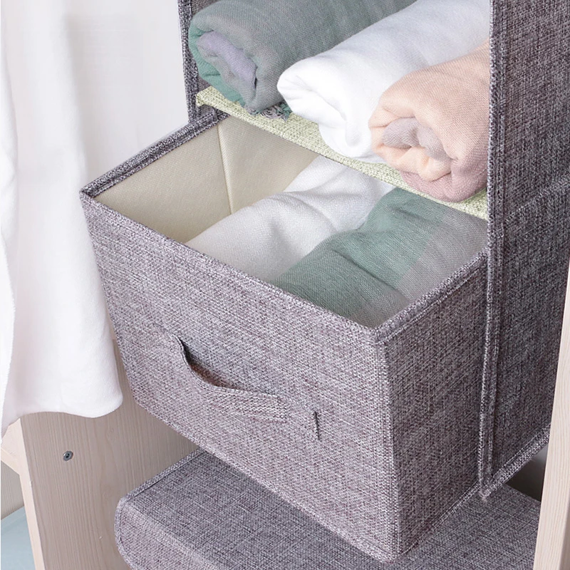 Wardrobe hanging storage bag Interlayer drawer type Clothes hangers holder Portable organizer Hanging closet organizer hanging storage organizer hanging storage bag