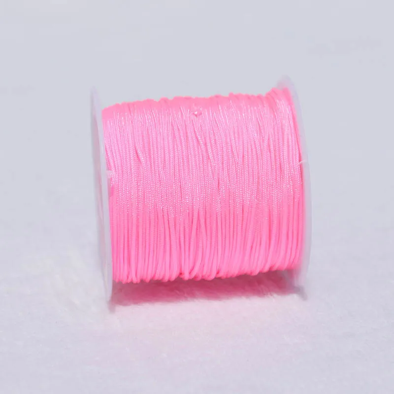 Vibrant Nylon Jewelry Thread Cord for DIY Creations - Assorted Colors, High Quality, 0.8mm Thickness 20m Length