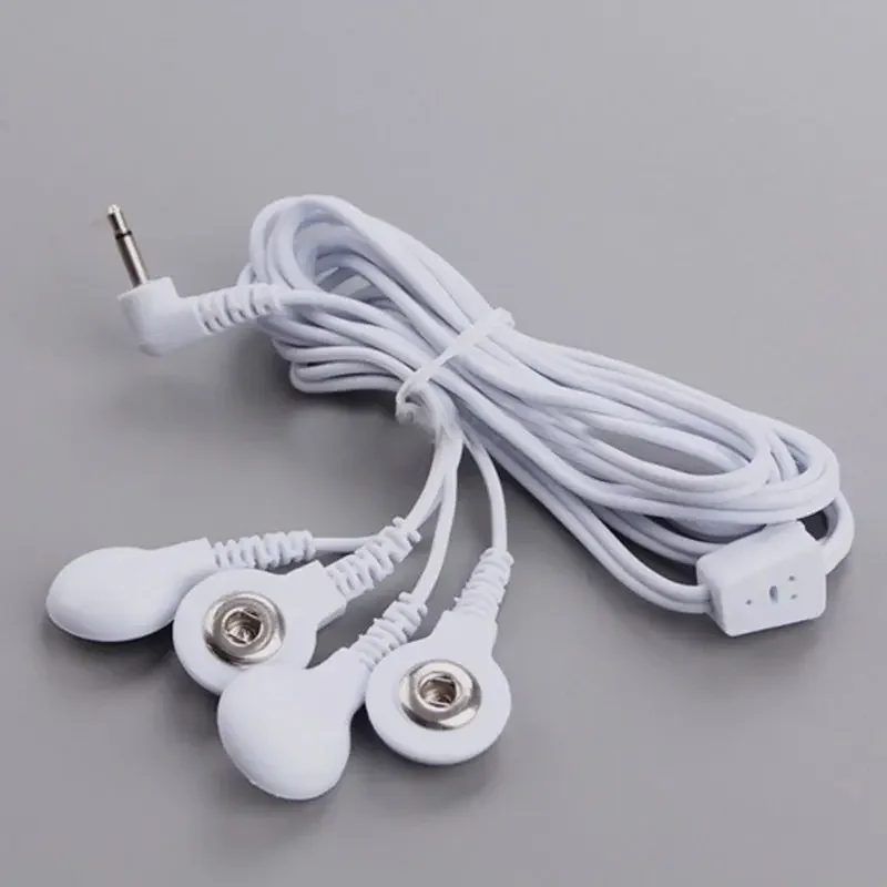 Banggood Replacement DC 2.5mm 4 Way Connection Electrode Massage Wire Lead Cable For Digital Full Body Massager