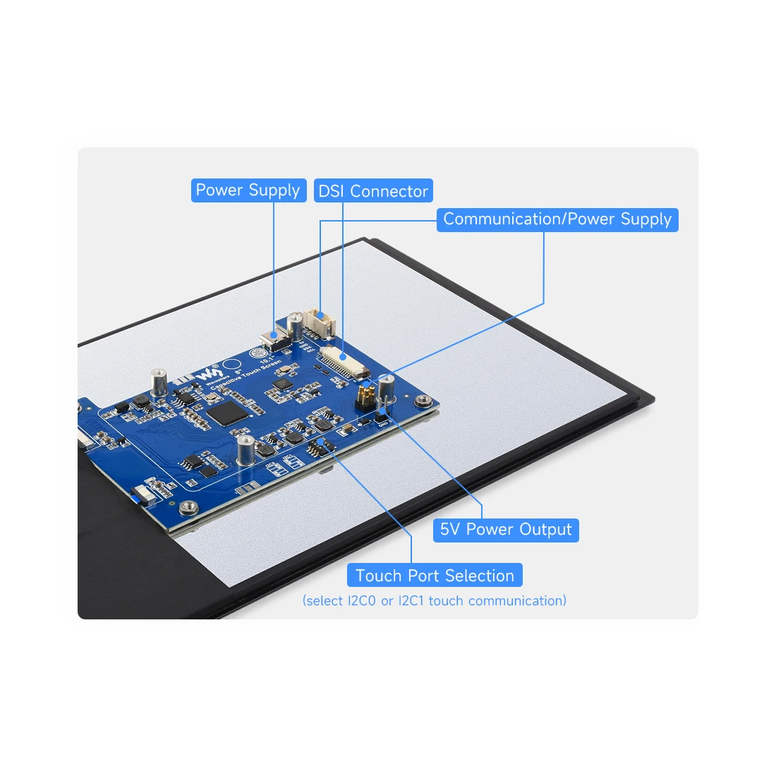 10.1ġ 1280X800 DSI 뷮 ġ ũ LCD ÷   Ÿ ŰƮ for RPI   Raspberry Pi 3 Model B Plus 3B+ 4