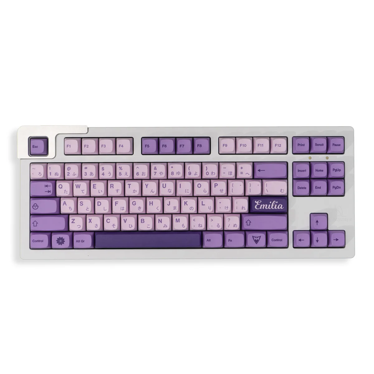 Xda-frost Witch Keycaps Teclado Mecânico Japonês Pbt Sublimação Dye Emilia Roxo Anne Pro Gk61 134 Chaves - Imagem 3