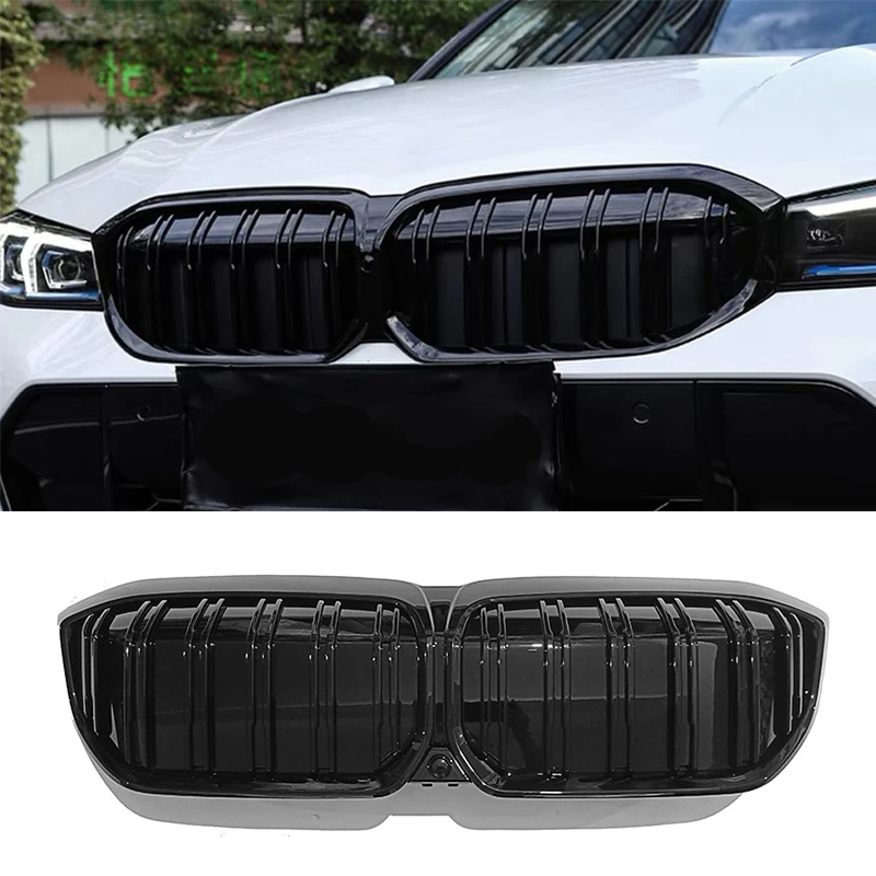 

Glossy Black Car Front Kidney Bumper Grille For BMW i3 2022 2023 ABS Replacement Grills Car Styling