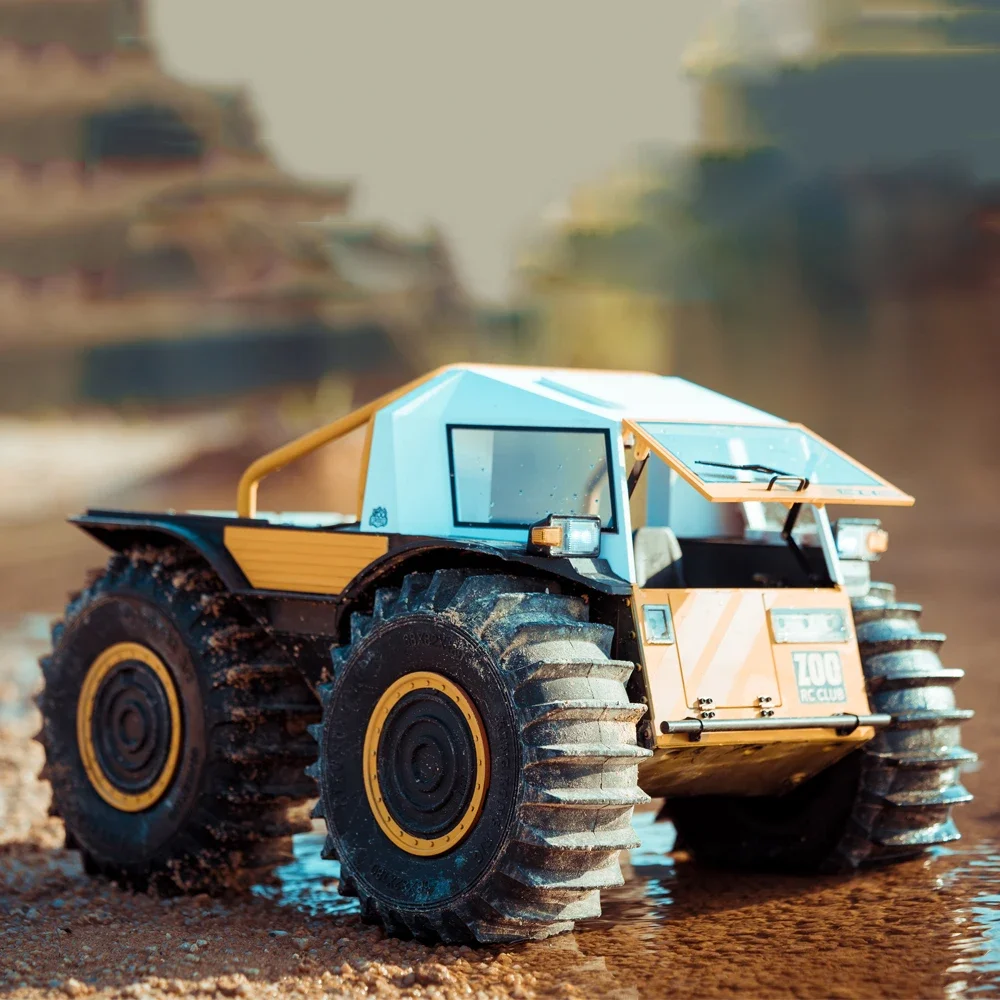 In Stock Kingkong RC Car 1/10 All-terrain Off-road Vehicle Amphibious Professional Climbing Car KIT Model D-E077 5
