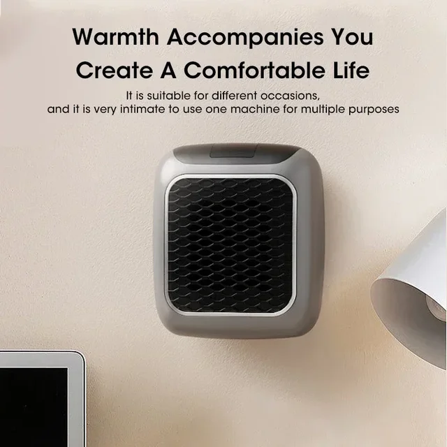 Home Heater Mini Portable Small Heater Wall Mounted 800W Fast Heating Heater for Heating in Home Bathrooms Dormitories in Winter 5