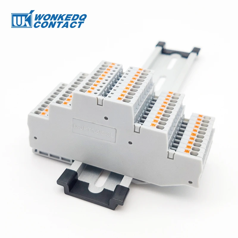 D-PT 1.5-3L Terminal Cover Plate For PT1.5 3 Level Connector Din Rail Termin Blocks Accessories D-PT1.5-3L Plug End Cover 1Pc