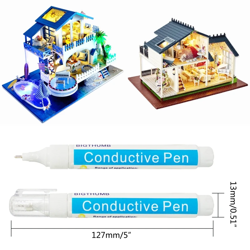 Conductive Paint Pen for Easy Circuit Repairs and DIY Craft Projects