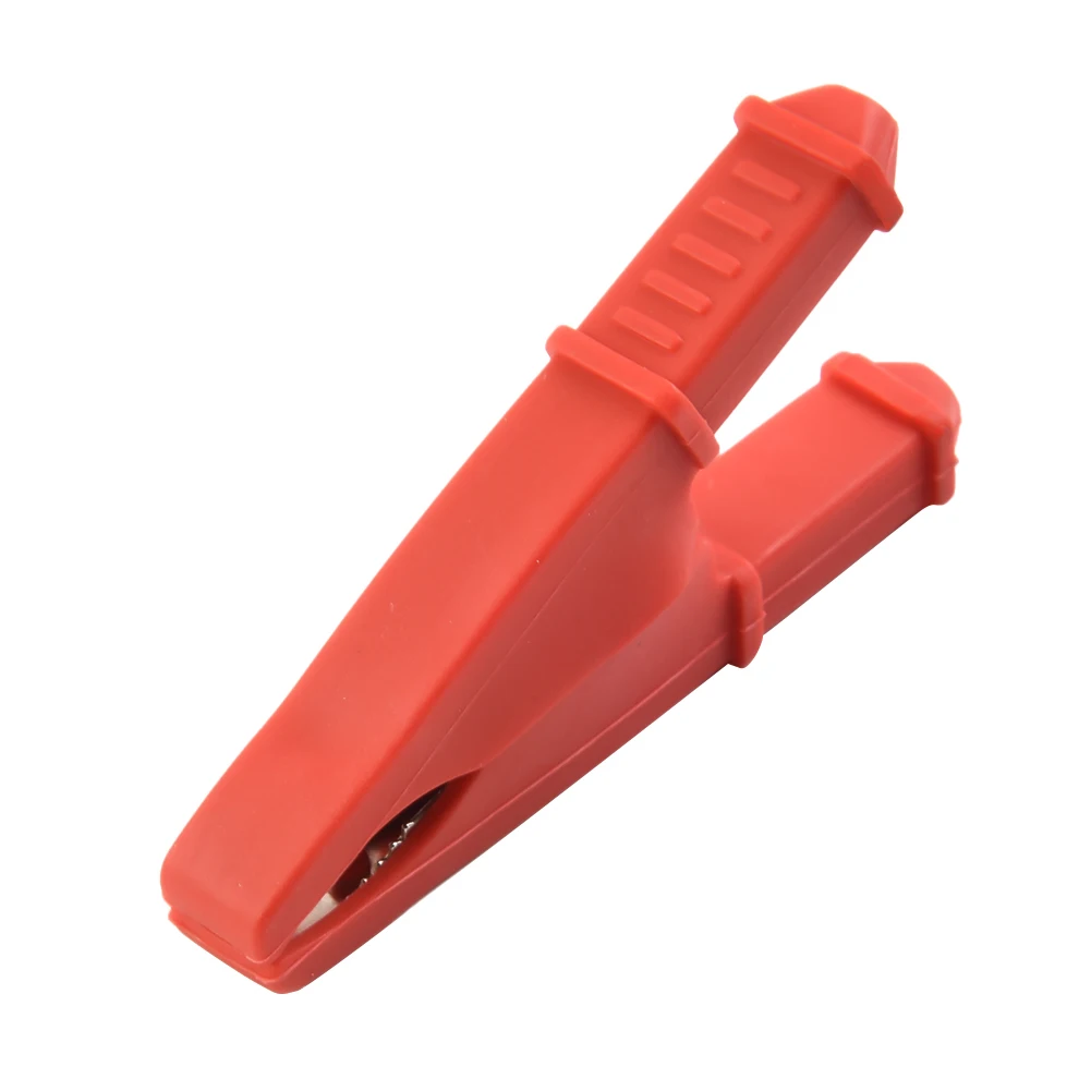 50A 1000V Crocodile Clips Insulated Car Battery Test Lead Clips 75mm Electrical Equipment General Testing 2pcs