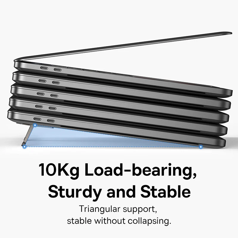 Baseus-suporte Portátil de Alumínio para Laptop Suporte para Computador de Mesa Suporte para Notebook Macbook Pro Ipad 1018 Pcs - Imagem 4