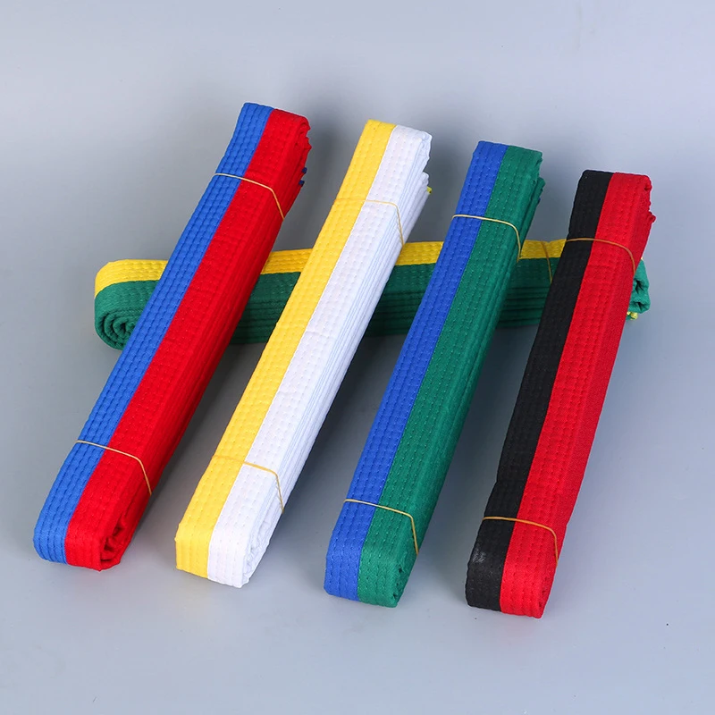 Taekwondo Colored Ranking Belts Cotton Martial Arts Judo Karate TKD Aikido Uniform Belt Kids Adult martial arts belts