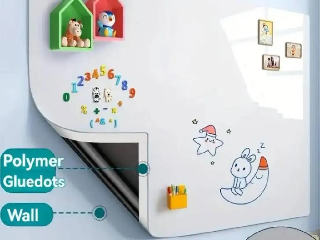 Magnetic White Board Sticker Include Marker Magnet Eraser Magnetic Whiteboard Contact Paper Removable Whiteboard Stick on Wall