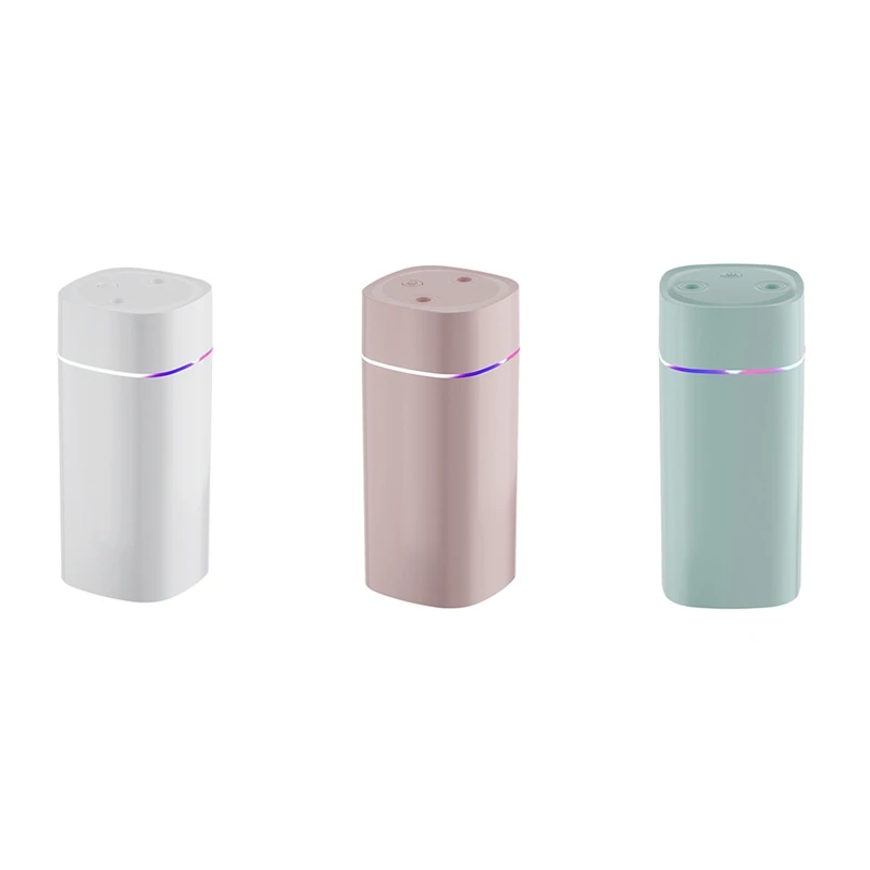 

Colorful Night Light Small Humidifier Double Spray Air Atomizer USB Silent Home Humidifier Car Purifying Air Spray