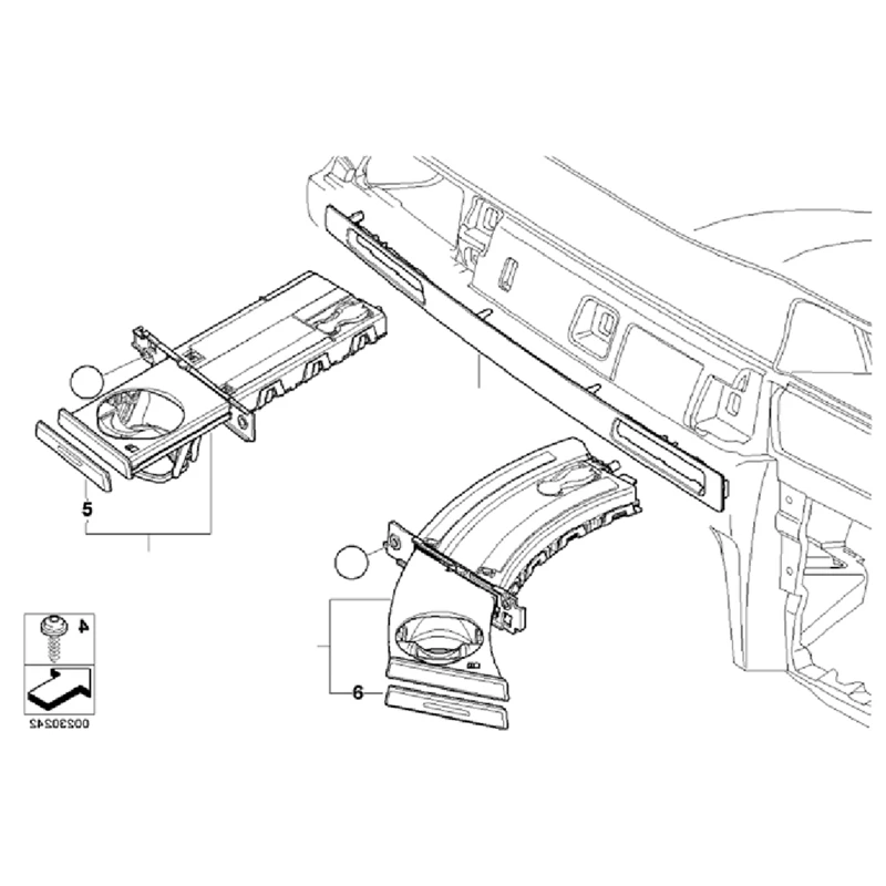 

RHD 1Pair Car Dash Retractable Drink Cup Holder Trim Assembly For BMW E90 E91 E92 E93 2005-2012 51459173464 51459173469