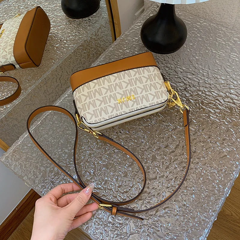 Women's Luxury Handbag New European and American Retro Printed Small Square Bag Versatile Crossbody Shoulder Bag Trendy