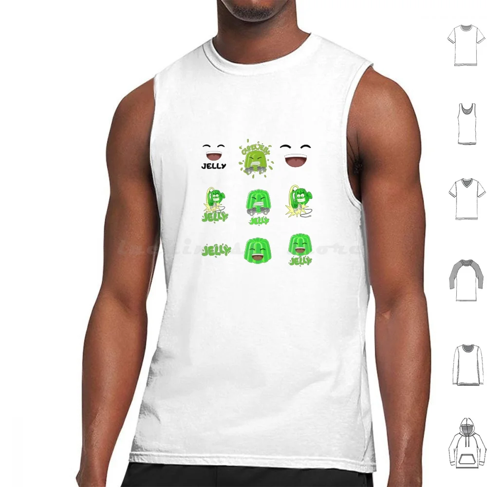 Jelly Tank Tops Vest Senza Maniche Jelly Youtuber Slogoman Gamer Youtuber Faces Yeet Girl Adotta Me Crainer
