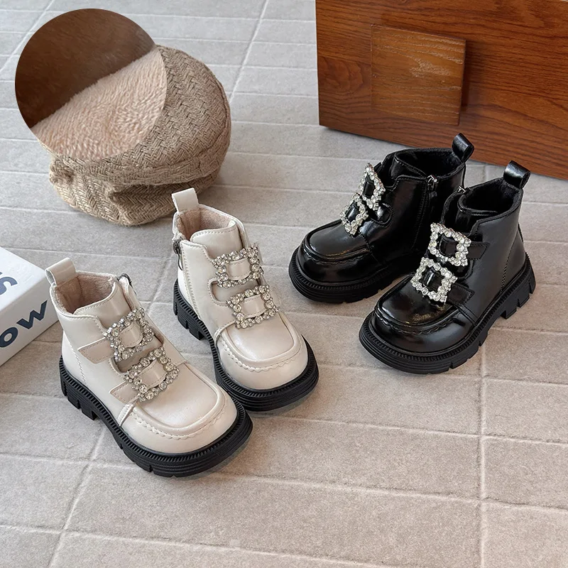 Girls Soft Bottom Anti Slip Boots Kids Fashion Shoes