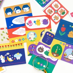 1 Set Kawaii Stationery Stickers Hyuna Ghost Cartoon Bear Pegatina Diary Decorative Mobile Decals Scrapbooking DIY Craft Sticker