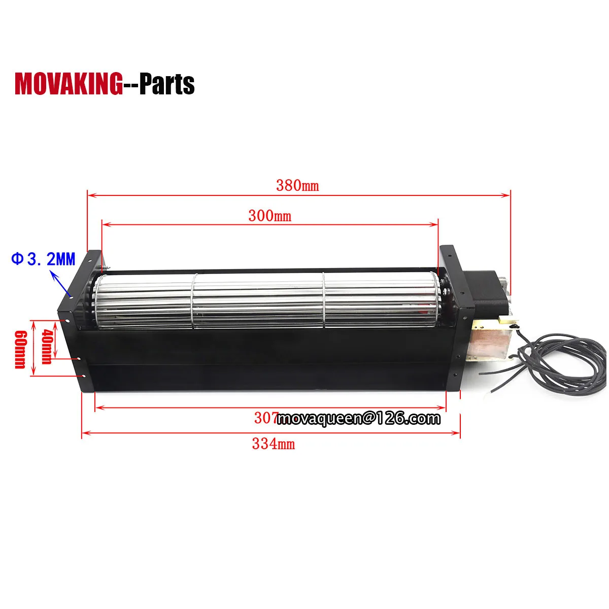 Thermal Cabinet Holding Cabinet Accessoires 230V 50HZ 0.33A 37W 06030 YKD-06030A2303-BH Cross Flow Fan For Franke Replacement