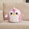 30cm Pink Penguin Doll Throw Pillows Soft Plush Animals Unicorn Penguin with Wings Toys For Girls Sleeping  Stuffed Toys 4