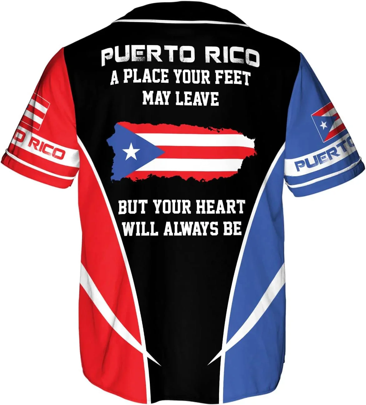 Passen Sie den Namen an, Puerto Rico-Flagge und Wappen, 3D-gedruckt, modisches Herren-Baseball-Shirt, Sommer, Straße, Unisex, Baseball-Trikot KZ23 – Detail 15