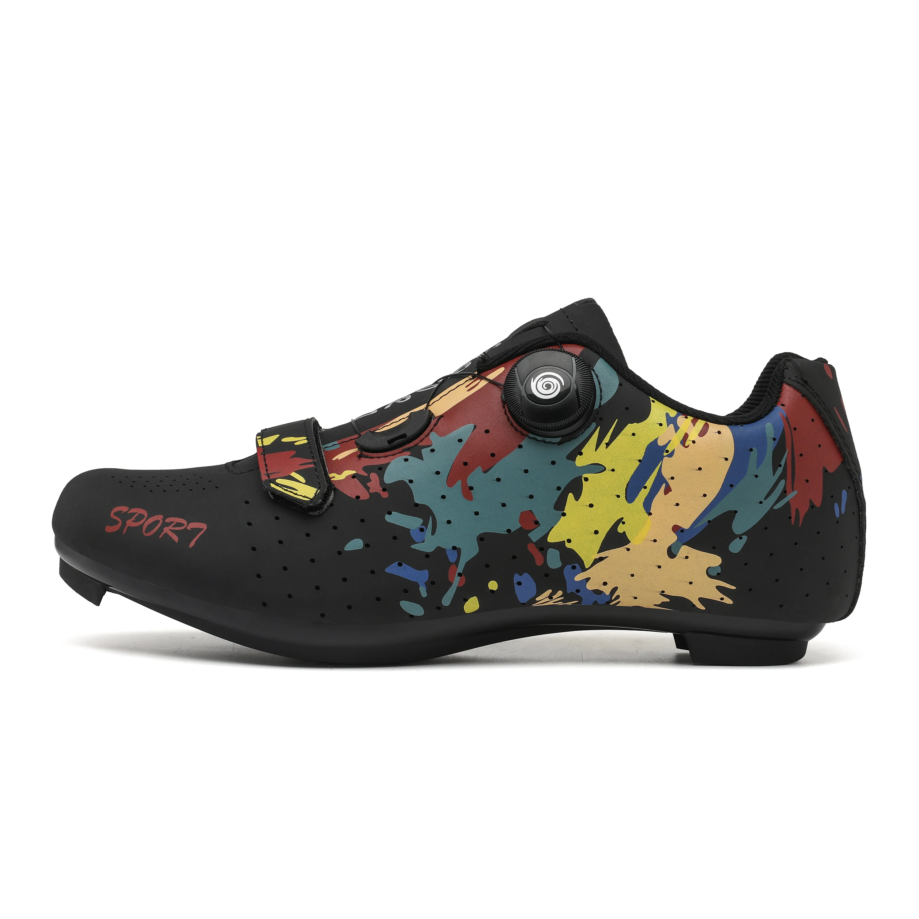 Men's SPD Cycling Shoes, Outdoor Sport No-Lock Non-Slip Breathable Mountain Bike Shoe
