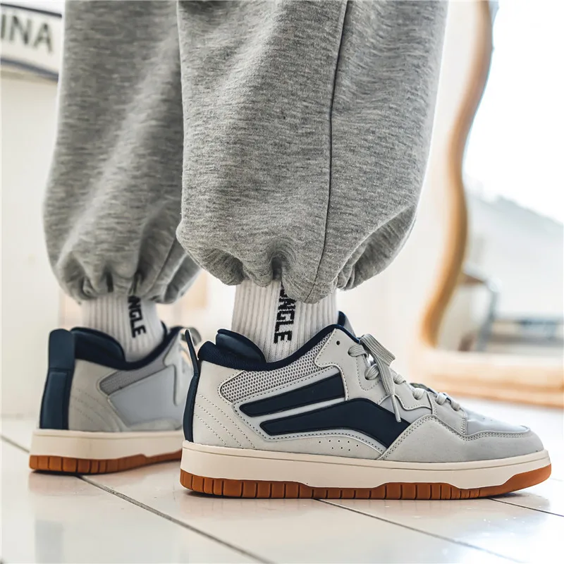 Zapatillas de hombre 패션 용수철 캐주얼 신발, 메쉬 스포츠 스니커즈, 통기성 야외 브랜드 남성 스포츠 신발
