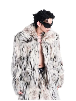 Short Thick Faux Fur Coat 6