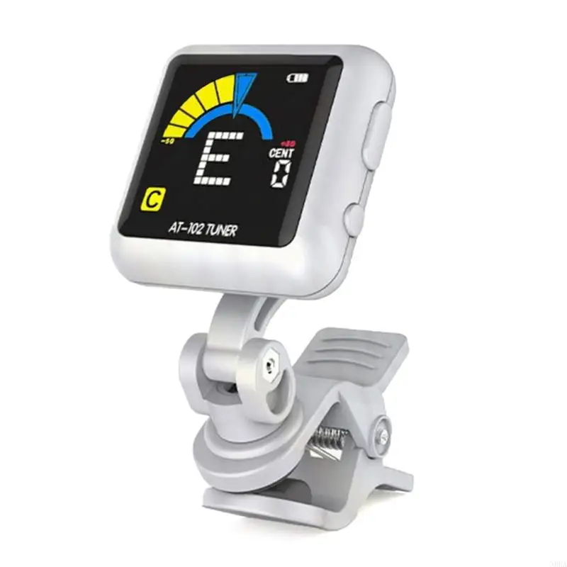 N0HA Guitar Tuner Professional Clip-On Tuner with Clear LCD Display Rechargeable Digital Electronic Guitar Accessories