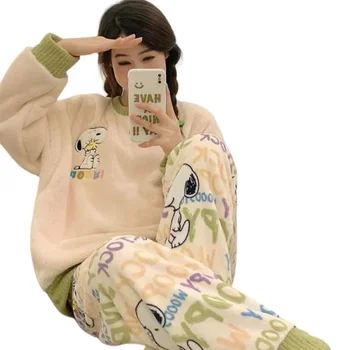 Hello Kitty pyjamas flanelle dessin animé personnage d'anime Snoopy