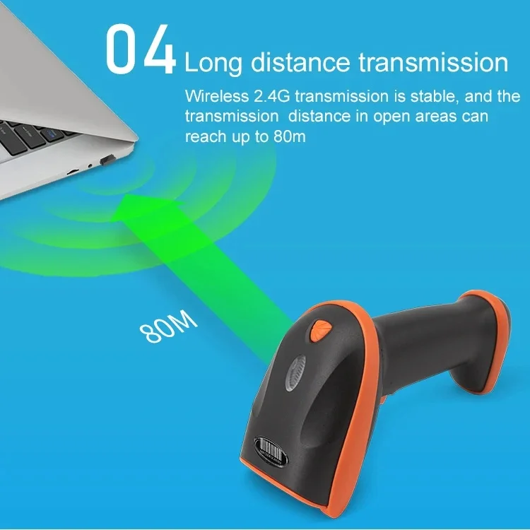 바코드 스캐너 무선 또는 유선 2D 글로벌 옵션 1G-2 블루투스 휴대용 바코드 리더 USB 스캐너 QR 코드 리더