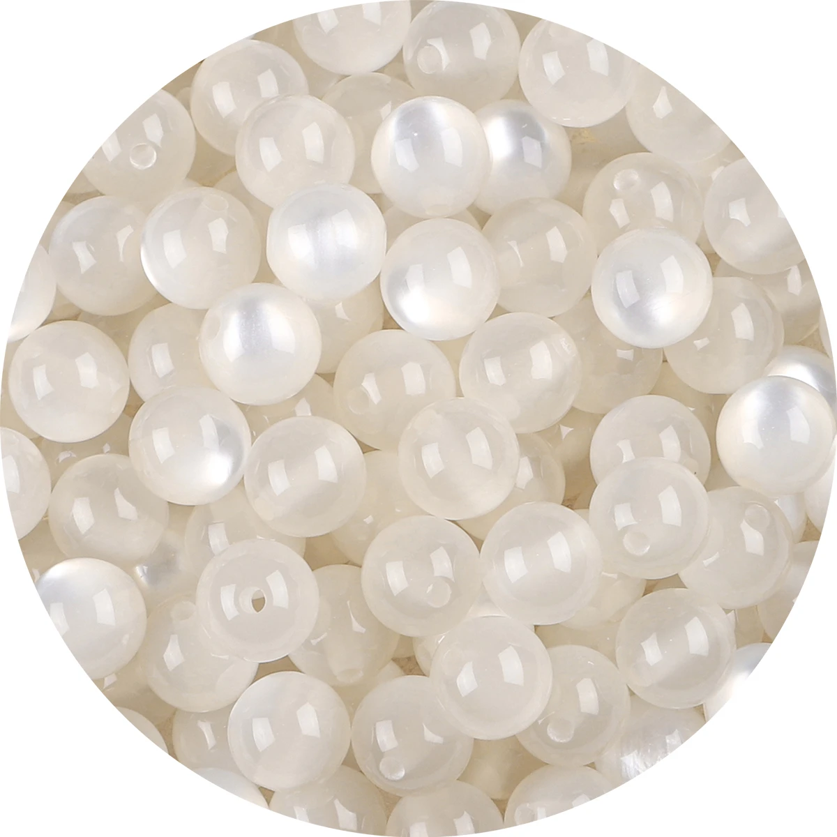 Resin Imitation Cat Eye Round Beads Colorful Straight Hole Loose Beads Handmade Diy Beaded Earrings Accessories Bracel 100pcs pack stone beads
