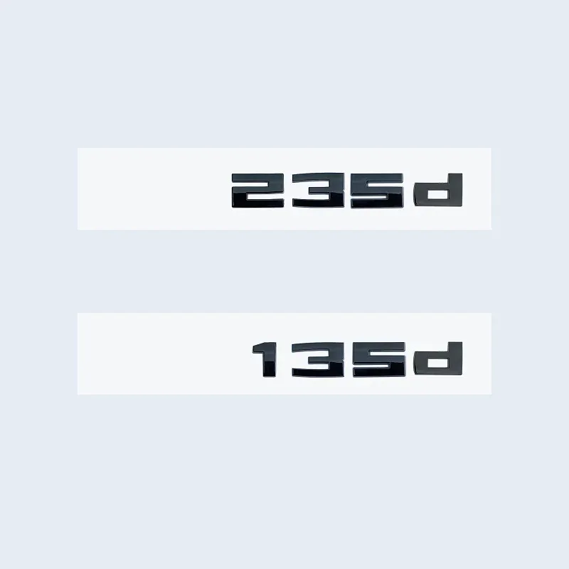 글로시 블랙 3D 레터링 M340d M240d M235d M140d 엠블럼 1 2 3 시리즈 F30 F31 F35 F40 F46 G42 G2 차량 트렁크 스타일링 스티커