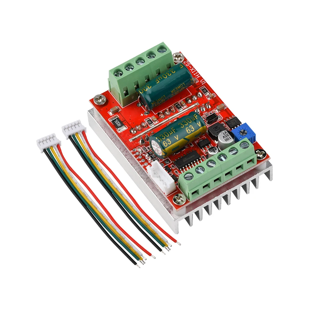 DC 6-60V 16A 400W 3 Phases Hall Brushless Motor Controller Board BLDC PWM Driver Module