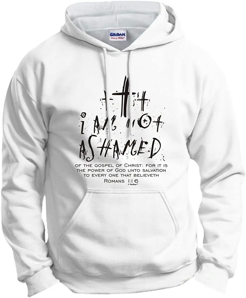 

Christian Gift I Am Not Ashamed Romans Verse Hoodie Sweatshirt